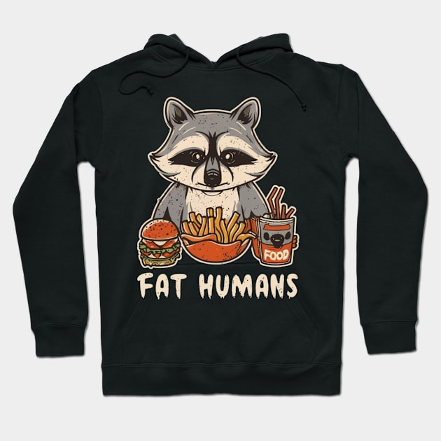 Raccoon Fast Food Hoodie by Signum